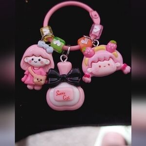 Sweet Girl Pink Charms